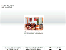 Tablet Screenshot of mybellaspanails.com